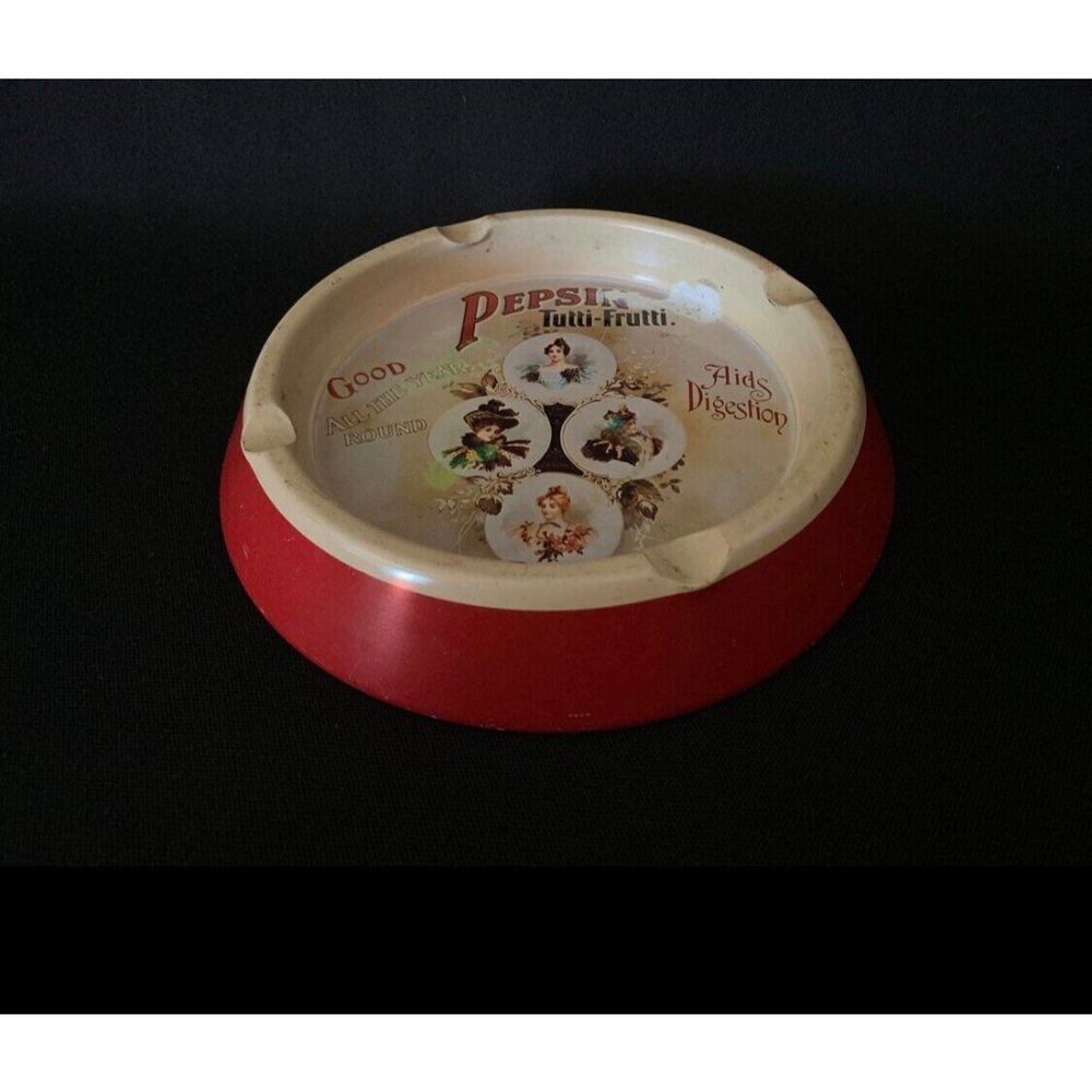 Pepsin Tutti-Frutti Metal Ashtray New Vintage